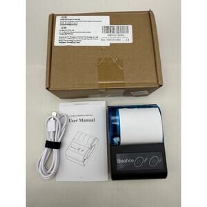 Bisofice 58mm Portable BT & USB Thermal Receipt Printer Mini Bill Printer *READ